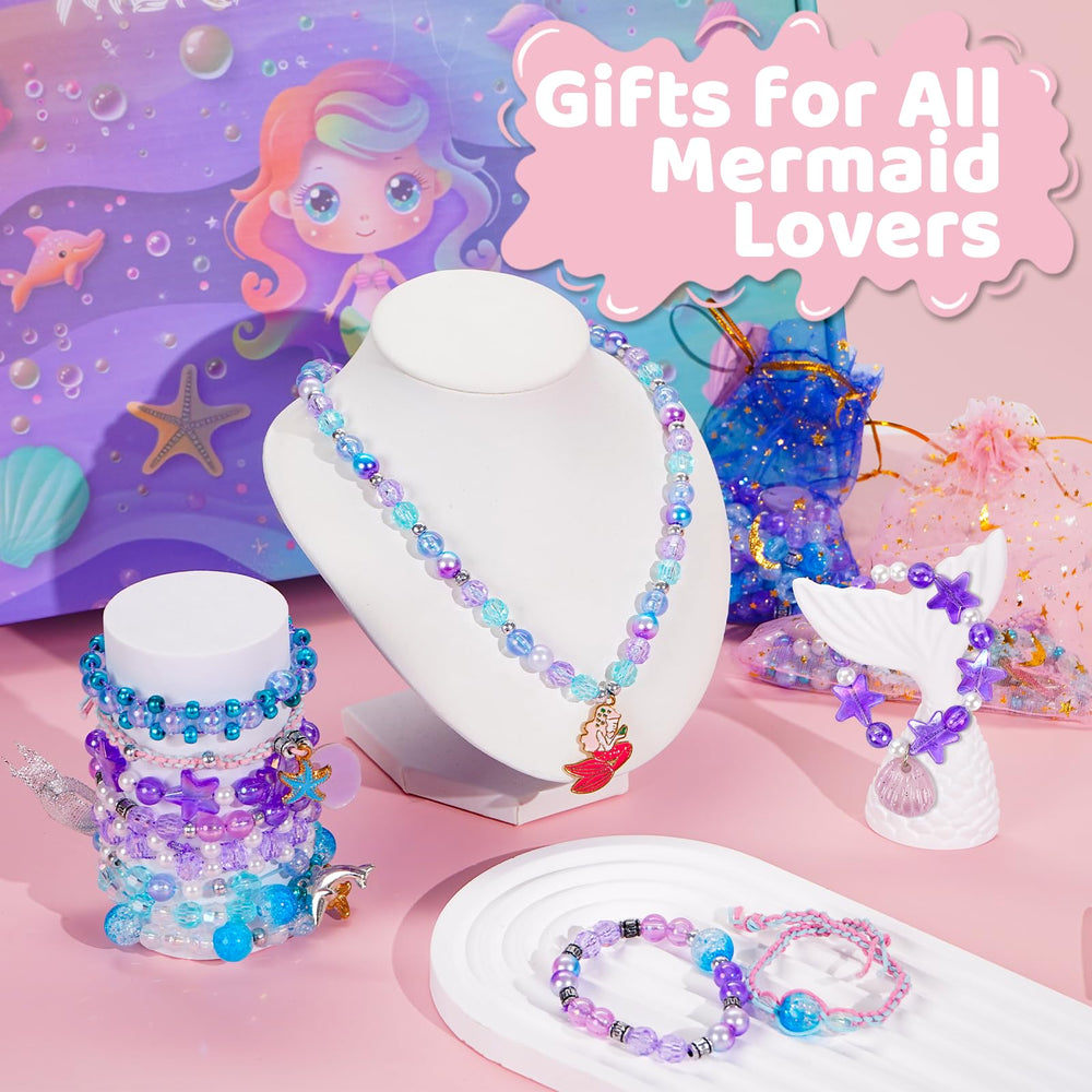 Danvren easy-clasp beads and elastic string for beginner crafters