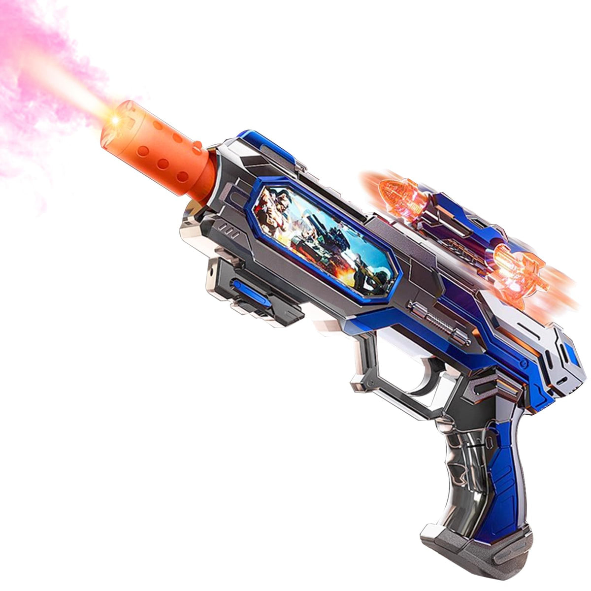 DaoDaoZhu spray light-up toy gun muzzle spray for immersive play indoors and outdoors.