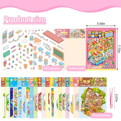 DAPUTOU easy-peel-and-stick sheets allow reusable crafting sessions.