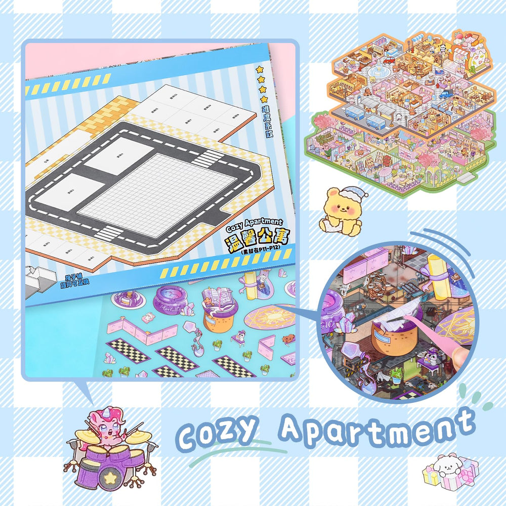 DAPUTOU included tweezer assists precise placement during DIY crafting.