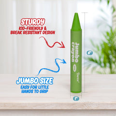 Darice glitter crayons are washable for easy cleanup