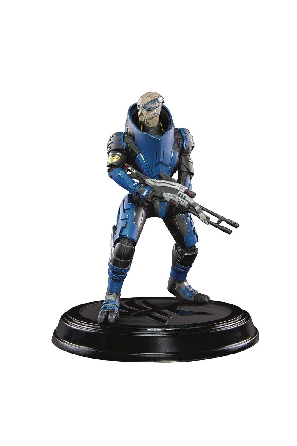 Dark Horse Deluxe Garrus figure close-up showing detailed sculpt for display