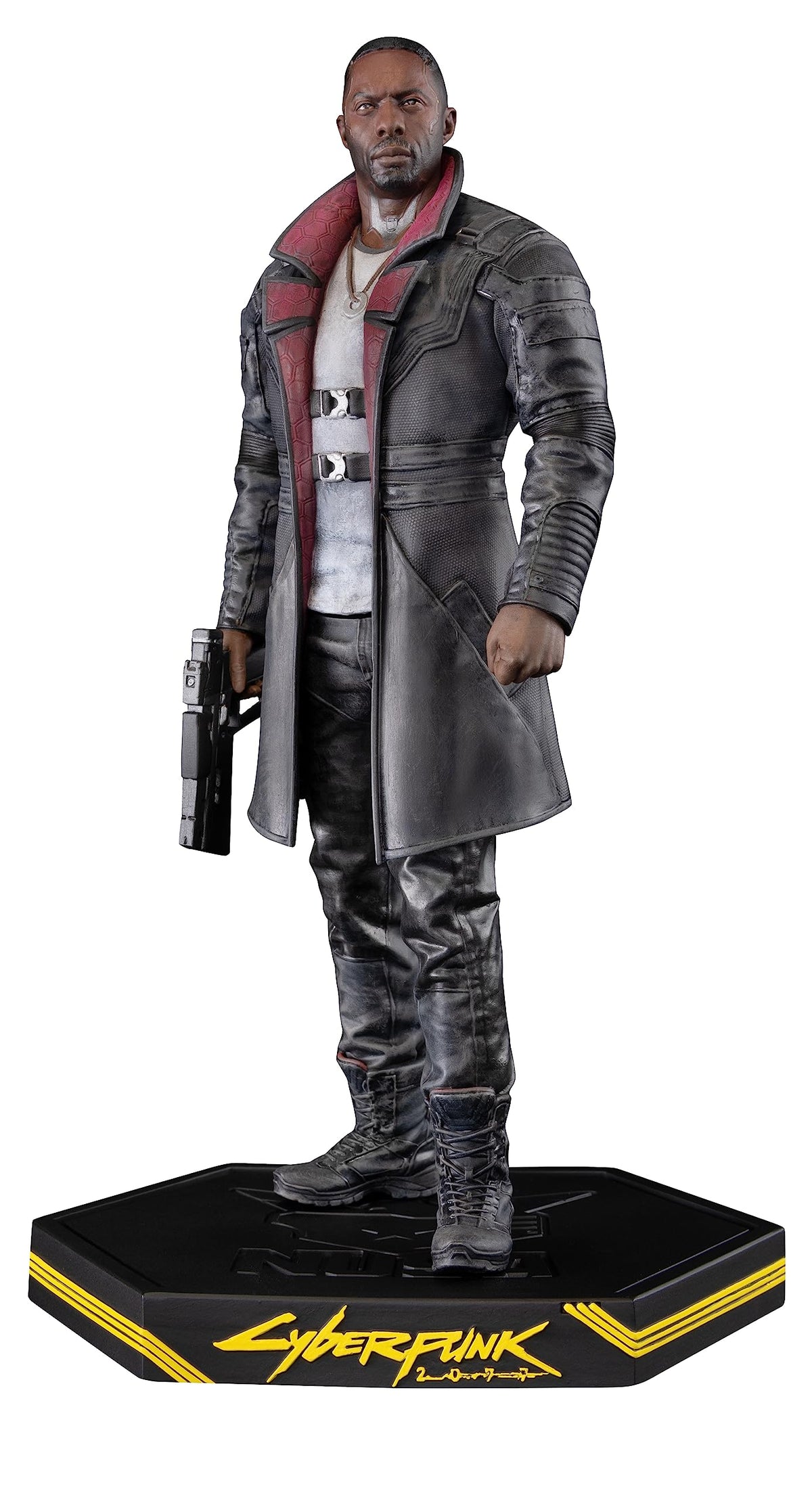Dark Horse Deluxe Solomon Reed figure with display base, ideal for Cyberpunk 2077 collectors.