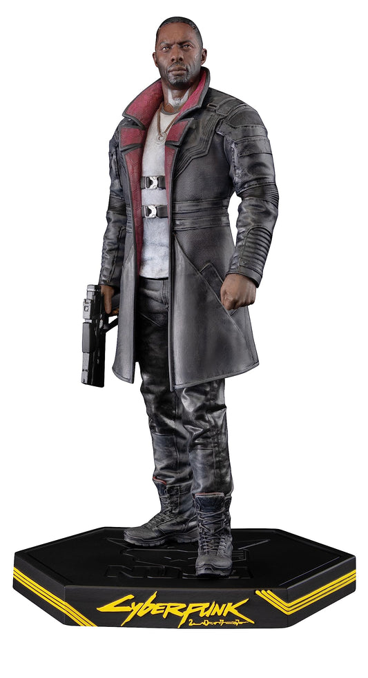 Dark Horse Deluxe Solomon Reed figure with display base, ideal for Cyberpunk 2077 collectors.