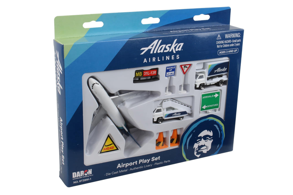 Daron Alaska Airlines airport playset sign 2 for zones and flow