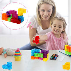 DASDAX Magic 3D Cubes compact design fits easily for on-the-go play.