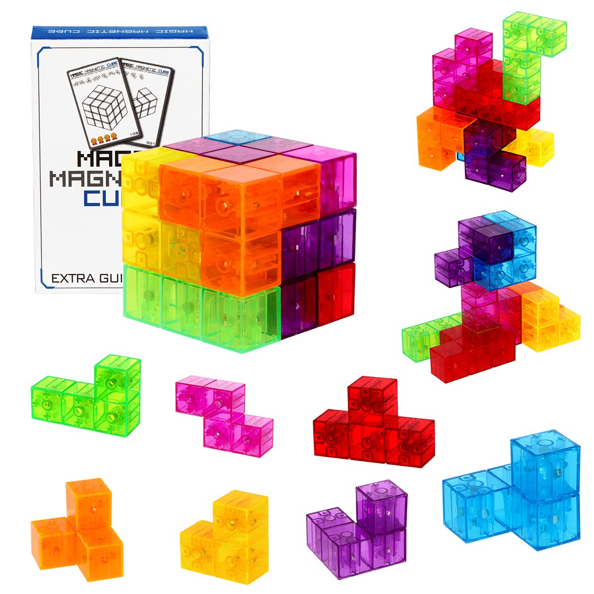 DASDAX Magic 3D Cubes multi-shapes enable creative play and spatial learning.