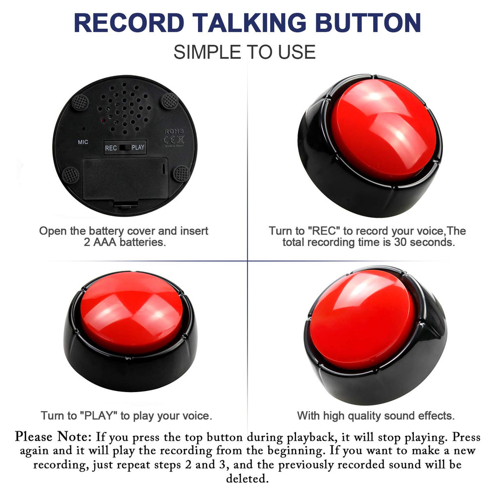 DAUH button shows REC and PLAY modes for easy message capture and playback.