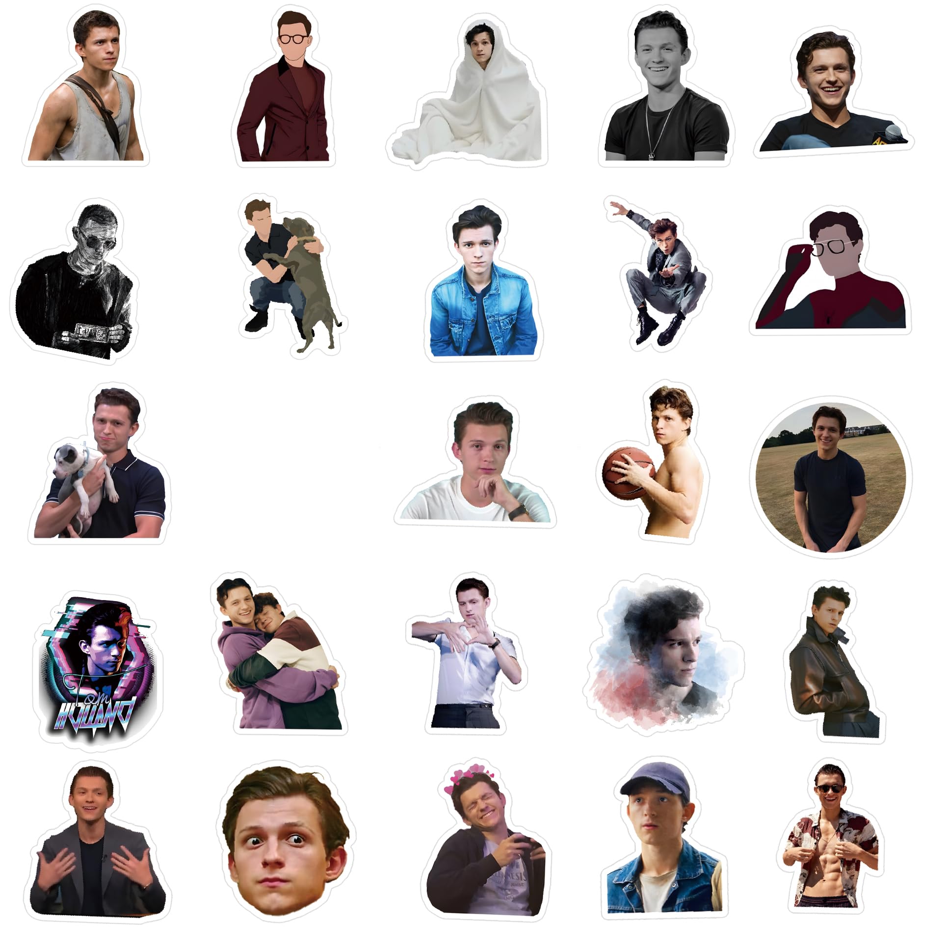 DAWINRK Tom Holland stickers brighten a notebook for instant personalization