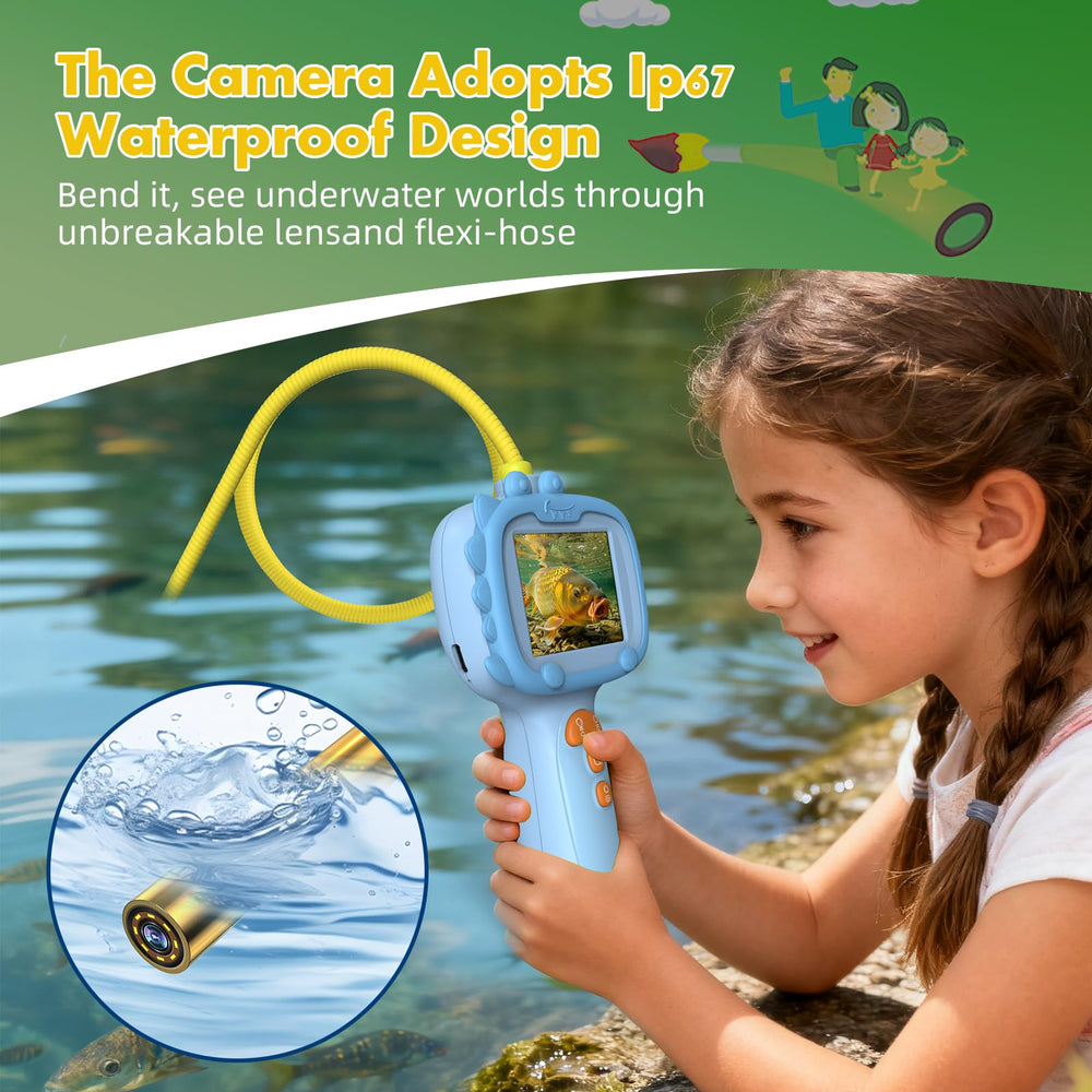 2.6ft flexible tube helps inspect tight tree crevices and nests.