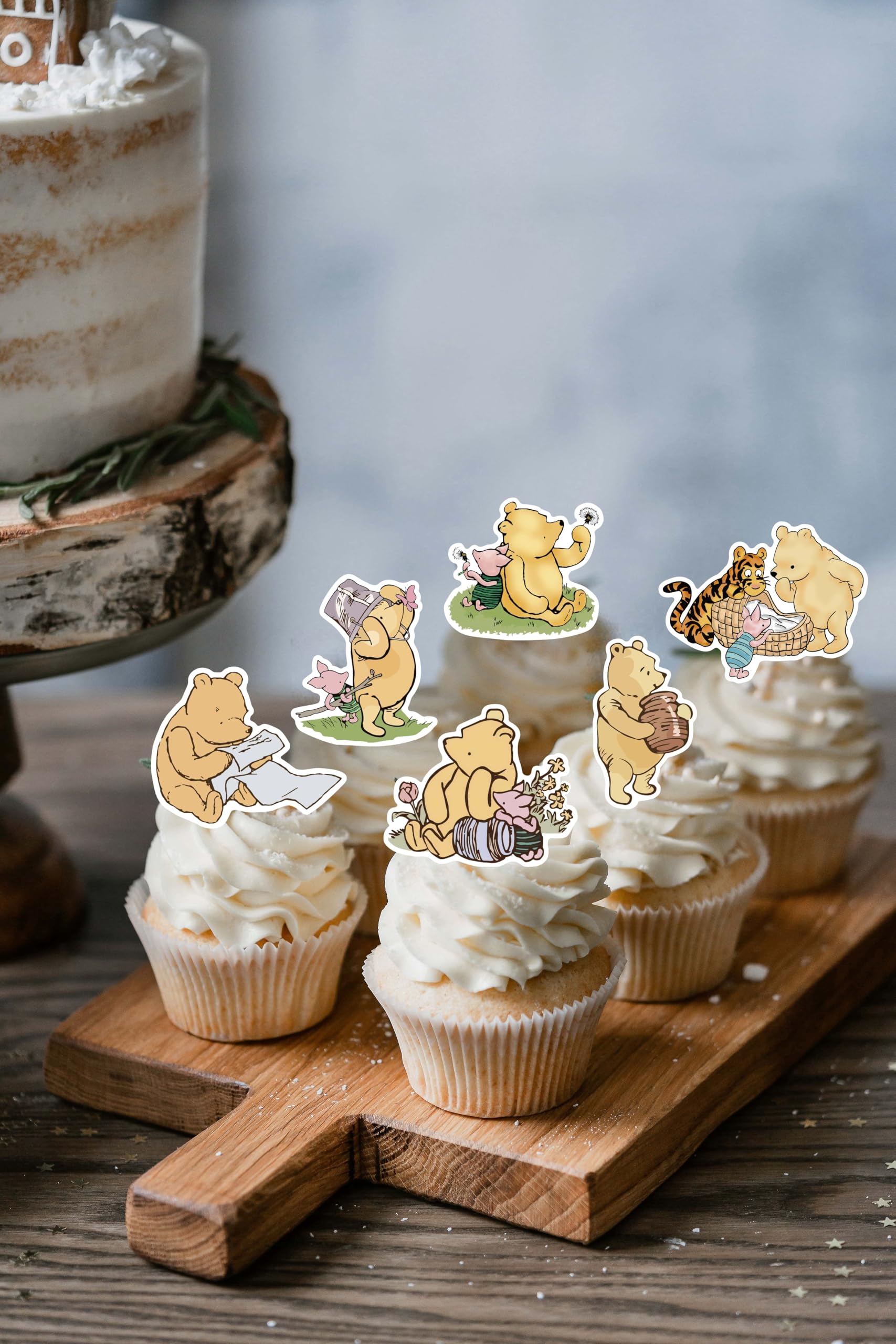 DAYIMG Easy to insert cupcake toppers for quick decorating