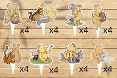 DAYIMG Pooh baby shower toppers are double sided for vivid color