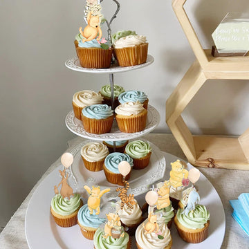 DAYIMG 48-piece Winnie toppers for quick, cute party decorating