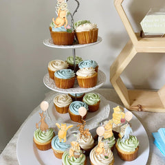 DAYIMG 48-piece Winnie toppers for quick, cute party decorating