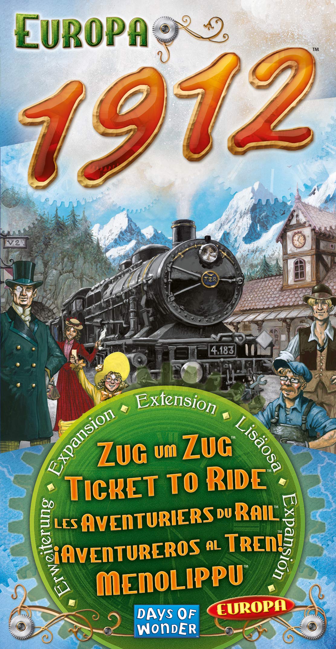 Days of Wonder Ticket to Ride Europa 1912 expansion depots illustrating new placement options