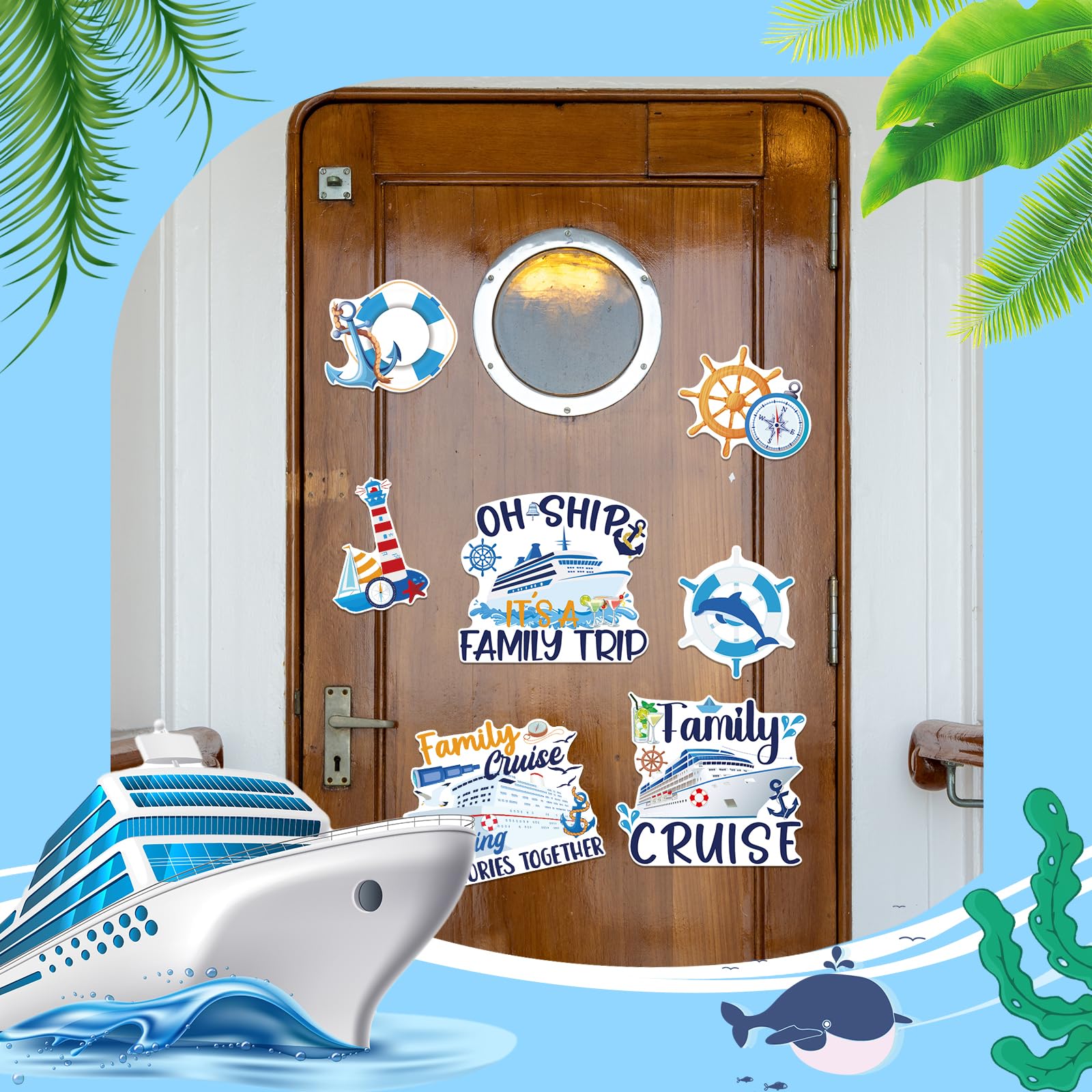 Dazoratix 'Family Cruise' magnet set for shared travel memories