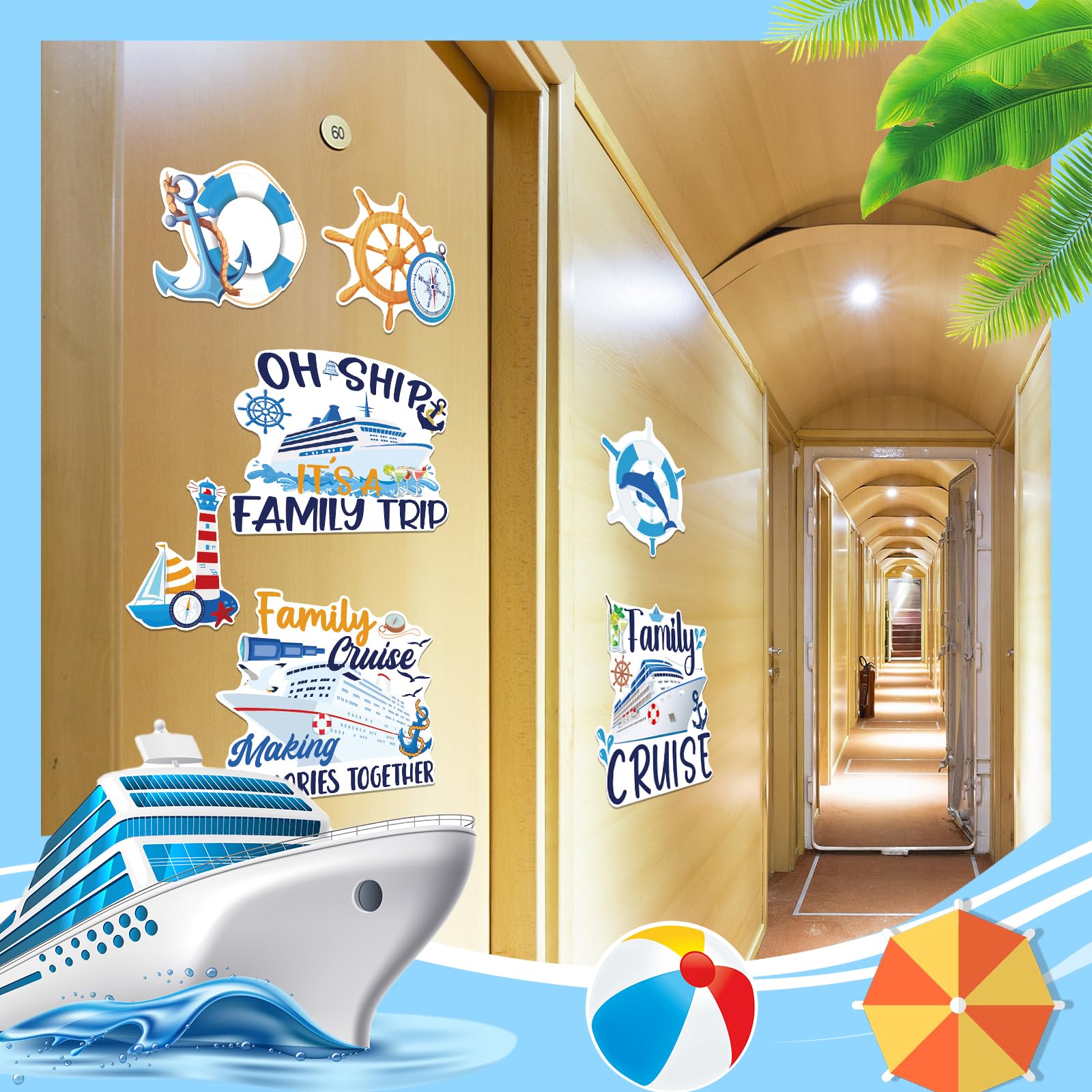 Dazoratix water tower magnet with playful color on metal doors