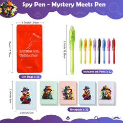 DazSpirit UV-light reveal highlights hidden messages during spy play