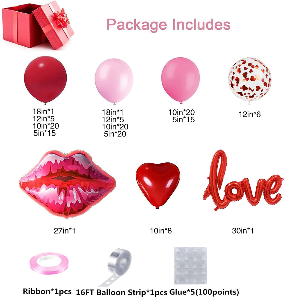 DBKL heart confetti balloons enhance festive accents during events.
