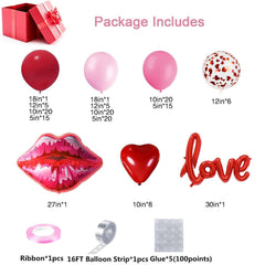 DBKL heart confetti balloons enhance festive accents during events.