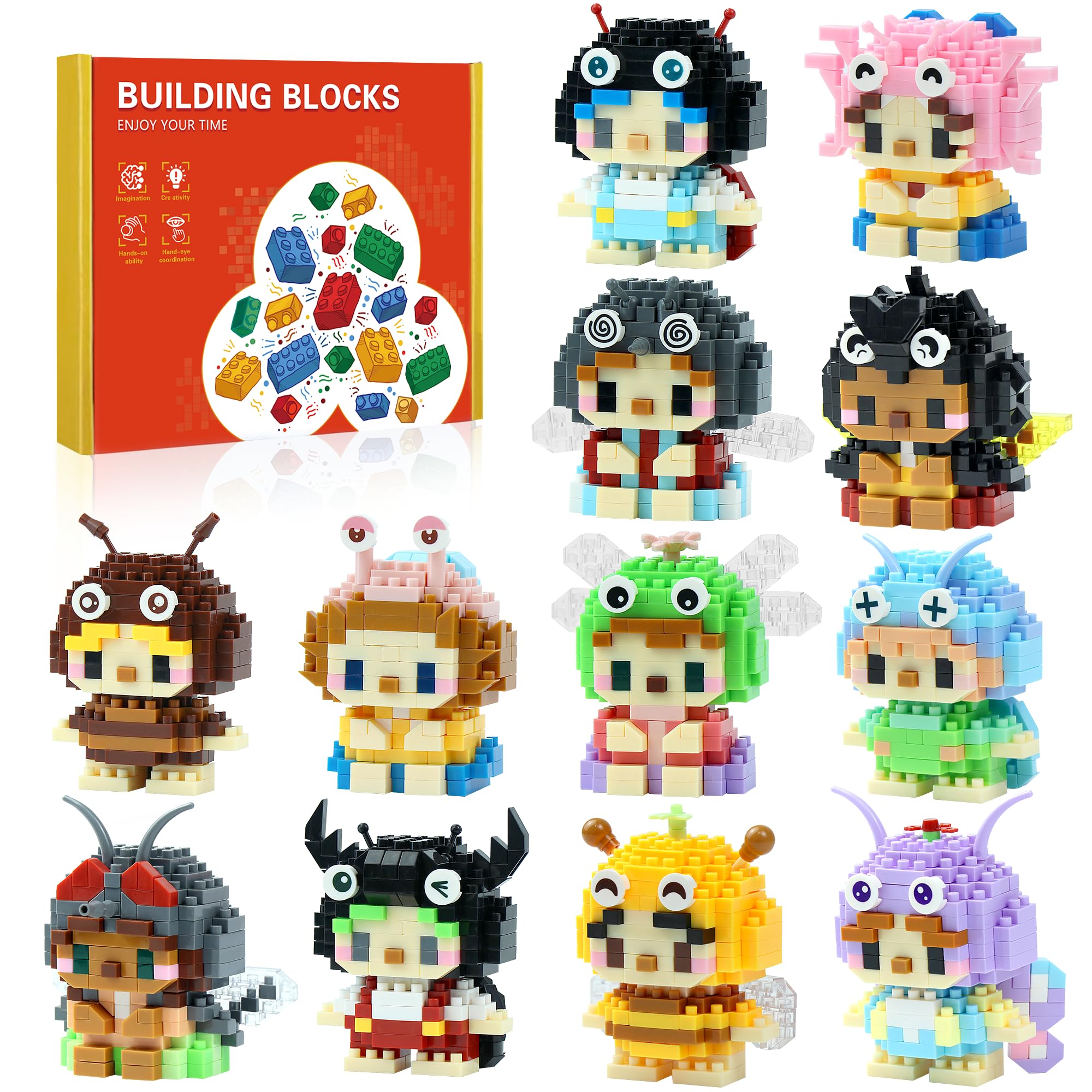 DBPBToU mini building blocks for Easter eggs help kids explore shapes.