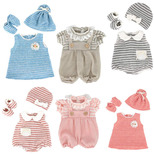 DC-BEAUTIFUL 6-set doll clothes for 14-18 inch dolls, soft wool for comfy play.