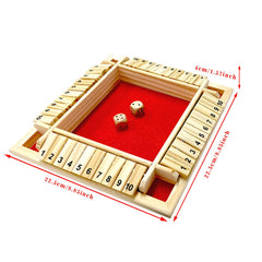 DC-BEAUTIFUL Shut The Box anti-slip pads keep the board stable