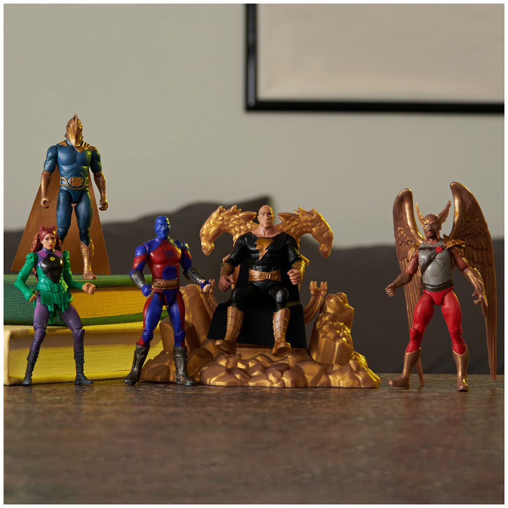DC Comics Atom Smasher figure supports sturdy poses for dynamic action scenes.