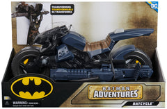 DC Comics Batcycle in Batglider mode for aerial adventures.