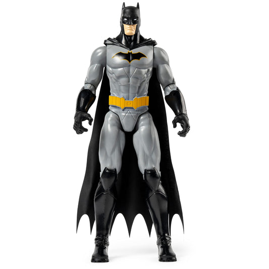 DC Comics Batman 12-Inch action figure showcasing cloth cape detail for authentic look.