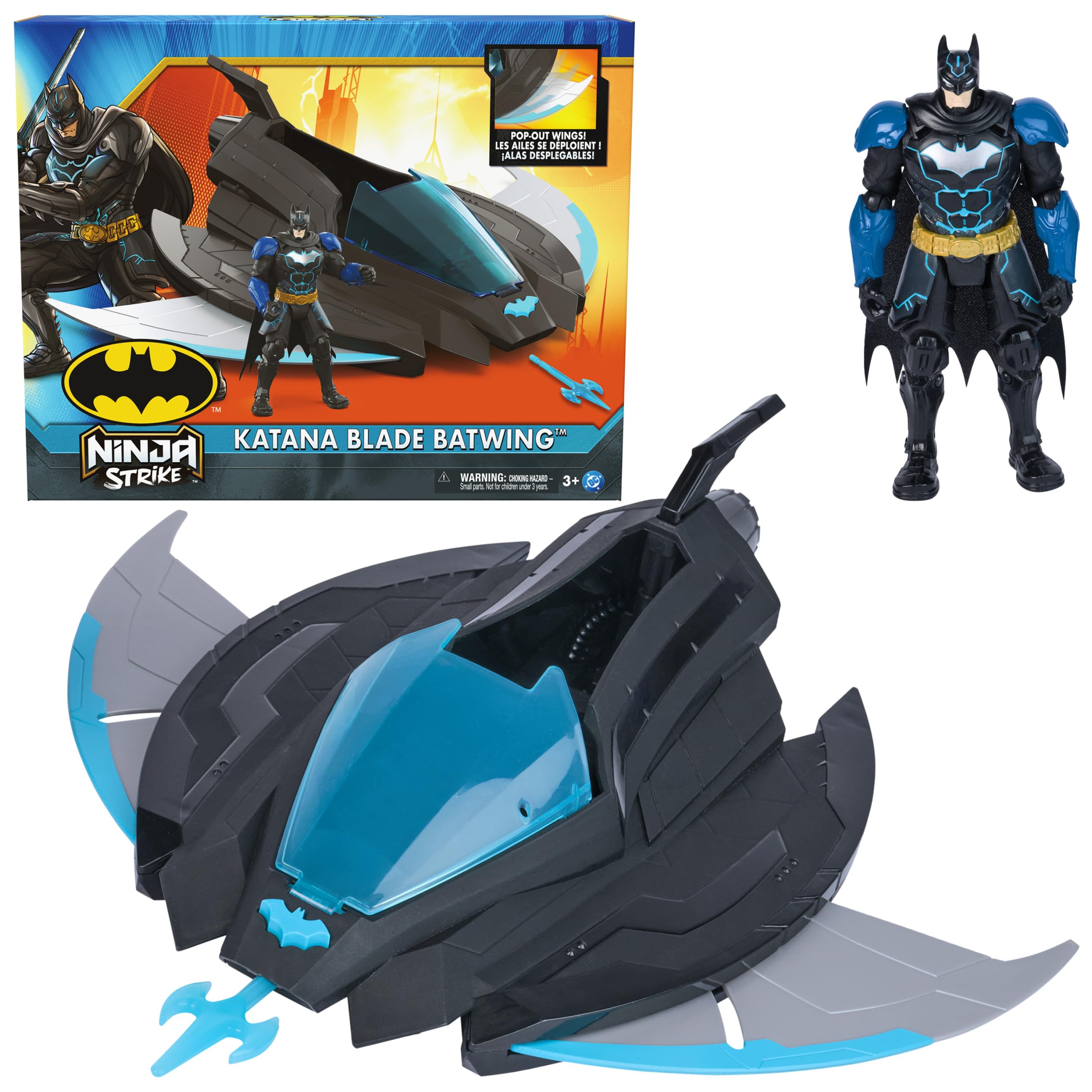 DC Comics Batman Ninja Strike Batwing 12 inch vehicle for imaginative play