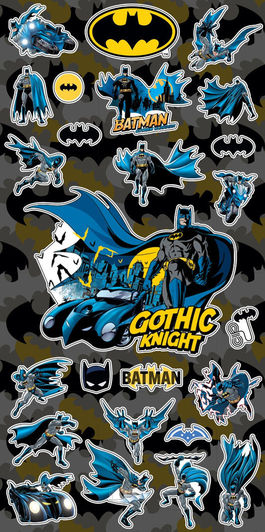 DC Comics Batman sticker sheet 2 showcases 25 stickers for gift bags and activities