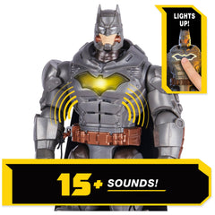 DC Comics Battle Strike Batman close-up showing sculpt detail and comic styling.