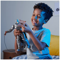 DC Comics Battle Strike Batman figure in kids' play area for imaginative storytelling.