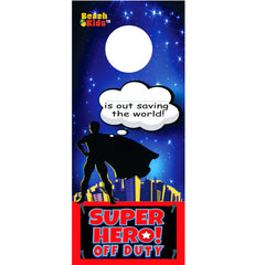 DC Comics Beach Kids hanger superhero image showcases bonus display for a room