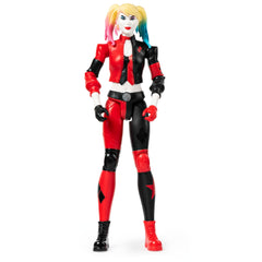 DC Comics Harley Quinn 12-inch action figure posing for imaginative play and display.