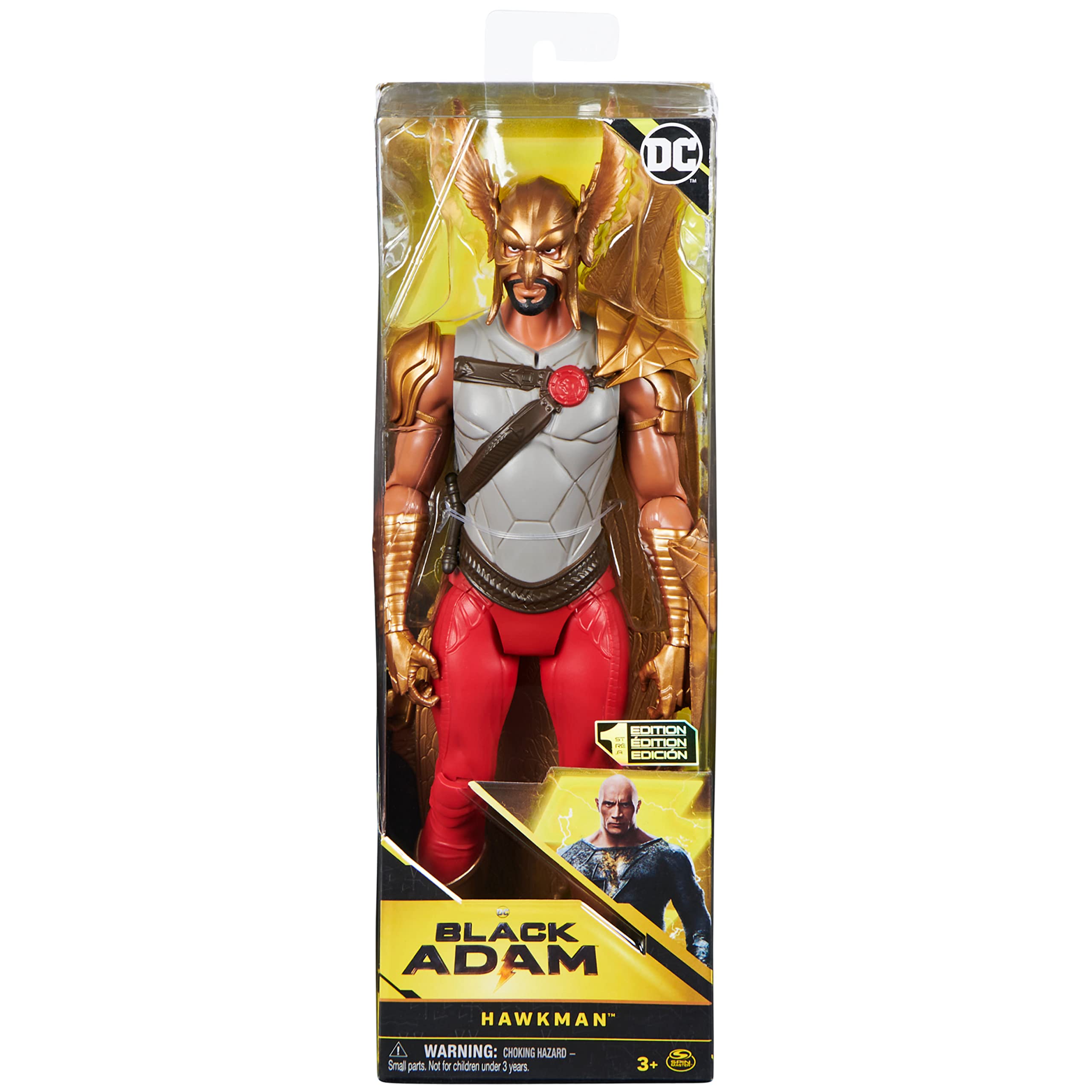 DC Comics Hawkman 12-inch figure posed in dynamic articulation pose for play
