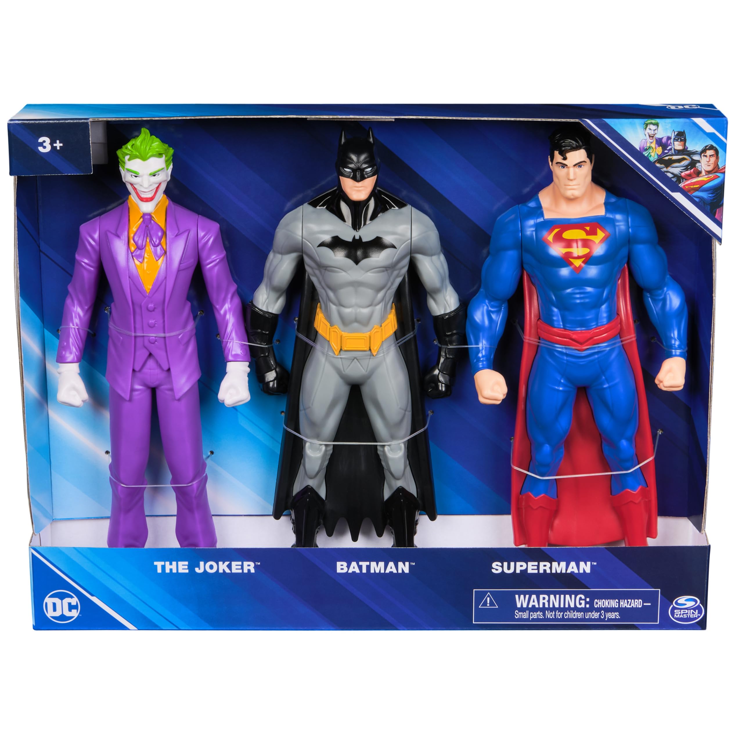 DC Comics Batman figure posed for action with 3-point articulation