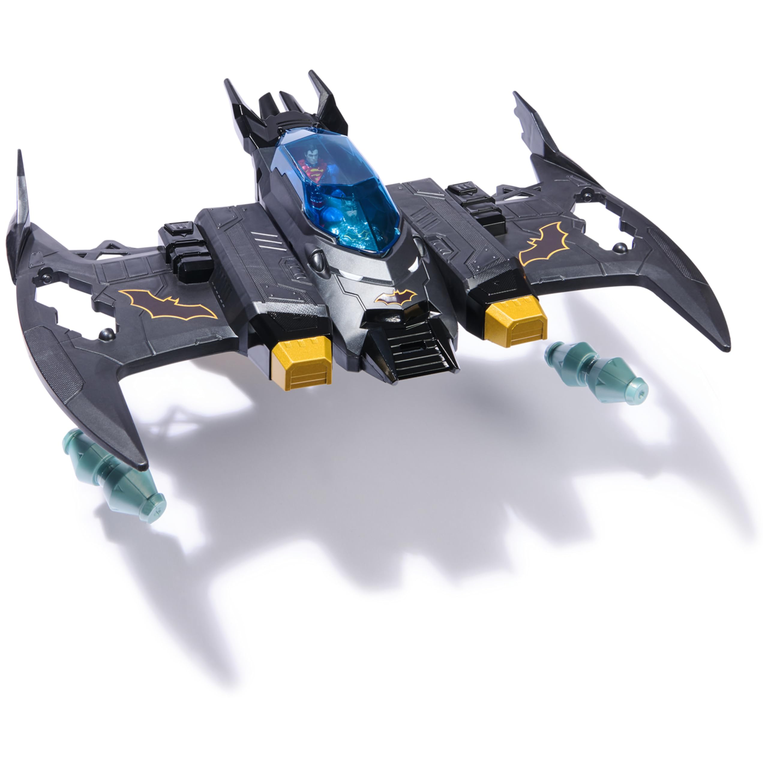 DC Comics Metal Force blaster launcher adds action-packed pretend battles to the set.