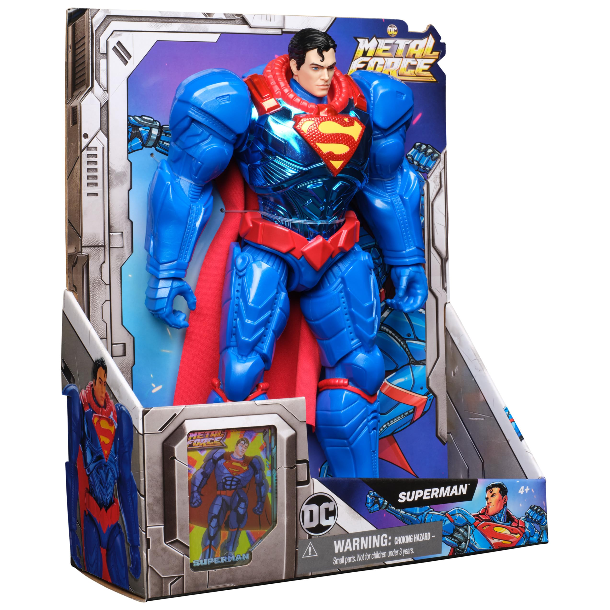 DC Comics Metal Force display stand to showcase figures.