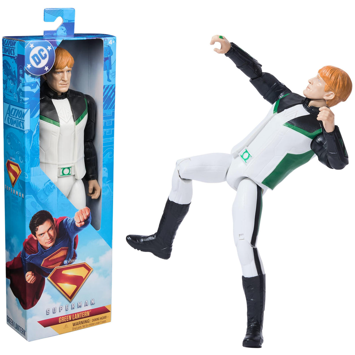 DC Comics Superman 12-Inch Action Figure front view for pose play and display