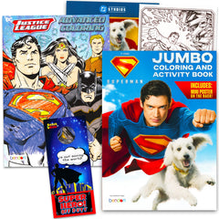 DC Comics Superman coloring and activity set cover showing bold hero art for creative fun