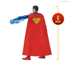 DC Comics Superman Epic Strike Figure closeup sculpt, shows detailed cape texture