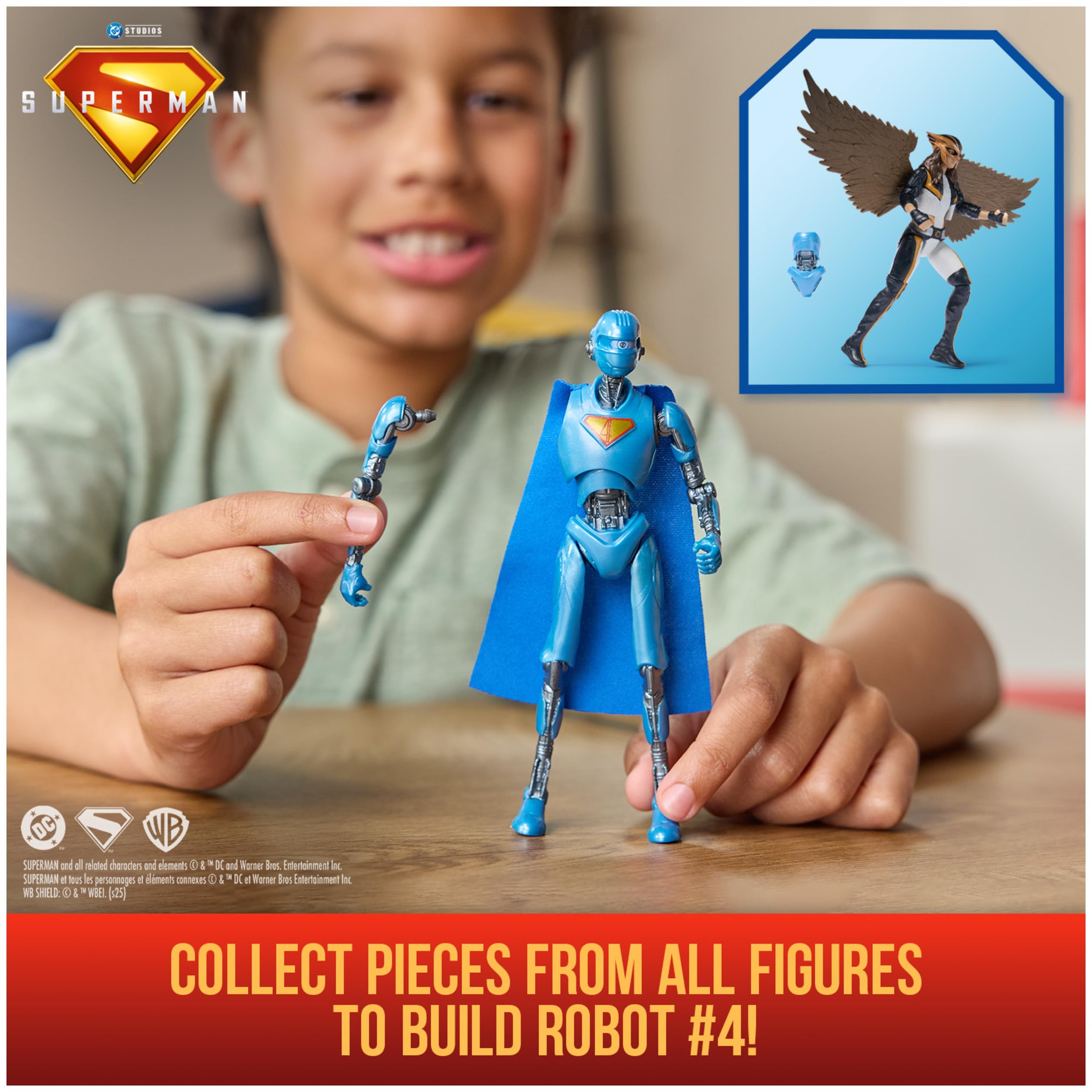 DC Comics Superman Hawkgirl 6-Inch figure pose ability with 9 points of articulation