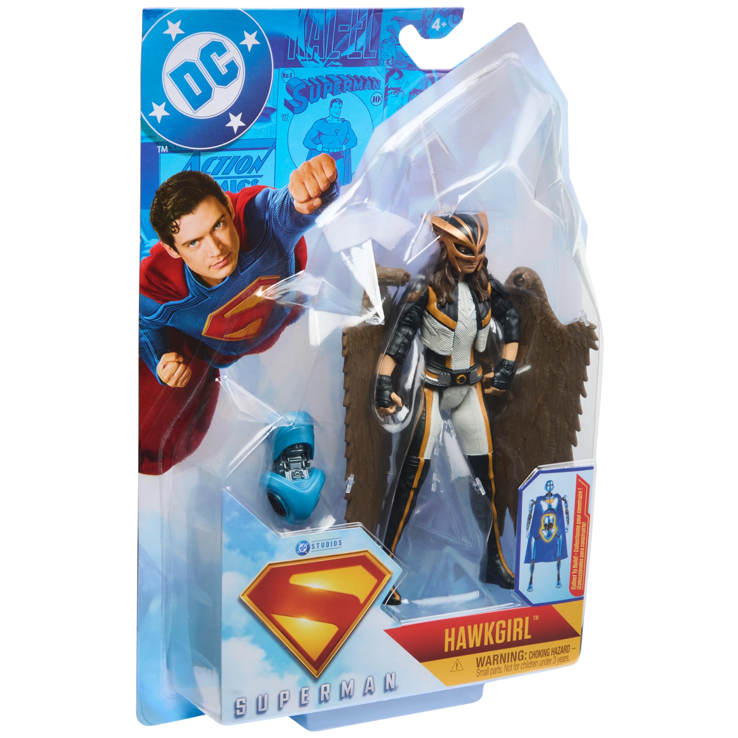 DC Comics Superman Hawkgirl 6-Inch figure side view for profile