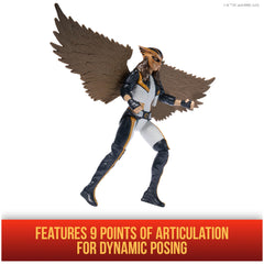 DC Comics Superman Hawkgirl 6-Inch figure with accessories view highlighting included items