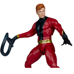 McFarlane Toys DC Multiverse Elongated Man figure showcases detailed textures.