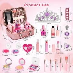 DCMAMA water-soluble makeup washes off easily with soap and water.