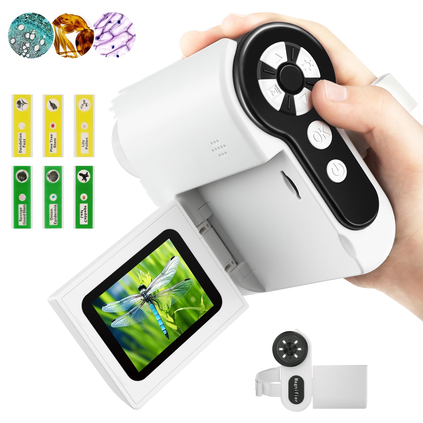 Dcorn Kids Microscope compact handheld for curious explorers at home