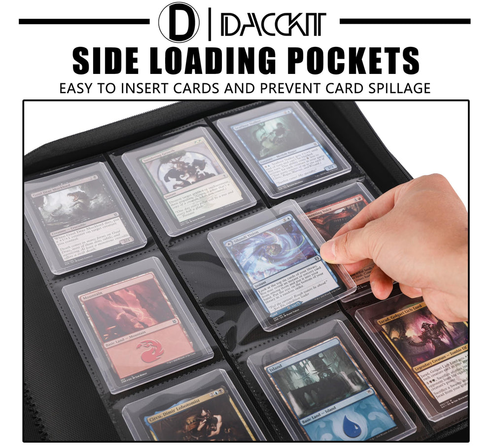 D DACCKIT pocket layout enabling 288-card storage